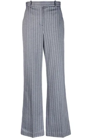 Circolo Pinstripe-pattern flared trousers