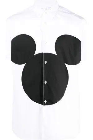 Comme des Garçons Graphic-print short-sleeve cotton shirt