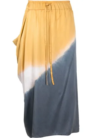 Uma Raquel Davidowicz Tie-dye print silk skirt