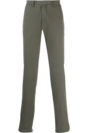 BRIGLIA Slim-cut concealed-fastening chinos