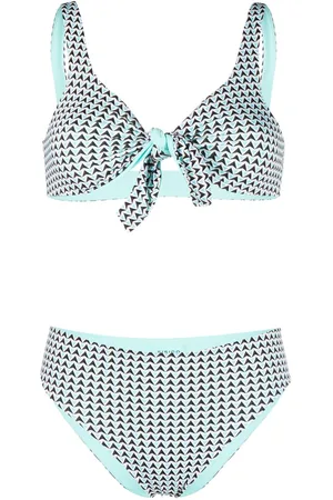 FISICO Geometric-print bikini set