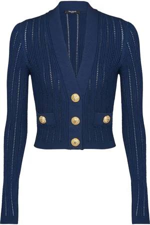 Balmain V-neck cropped cardigan