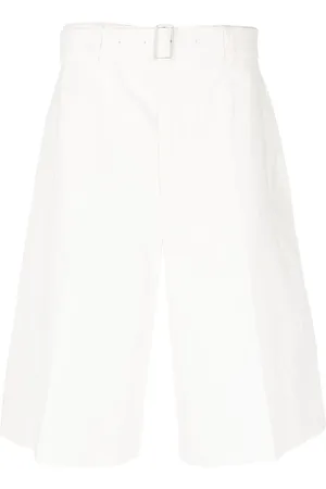 Jil Sander Flared linen bermuda shorts