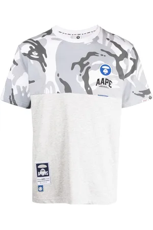 A Bathing Ape Camouflage-print panelled T-Shirt