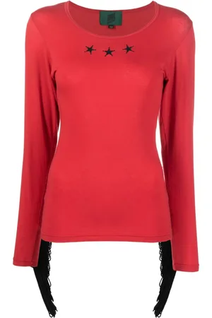 Jean Paul Gaultier 1980s fringe-detail long-sleeved T-shirt