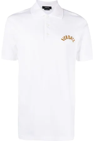VERSACE Seashell Baroque-logo polo shirt