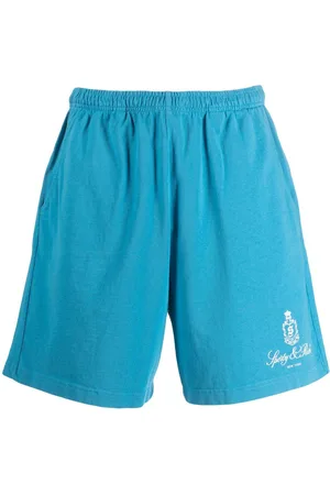 Sporty & Rich Vendome logo-print cotton shorts