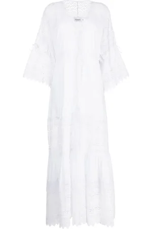 CHARO RUIZ IBIZA Margherita lace-trim maxi dress