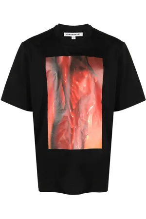 JORDAN LUCA Graphic-print crew-neck cotton T-shirt