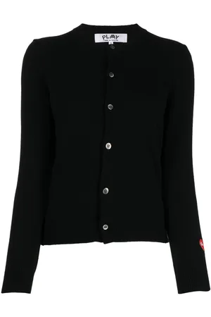 Comme des Garçons X the Artist Invader pixelated-appliqué cardigan
