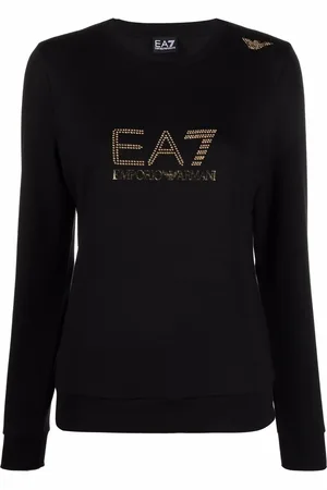 EA7 Stud-detail long-sleeved T-Shirt
