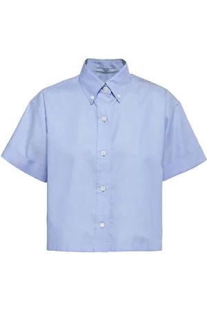 Prada Logo-embroidered oxford shirt