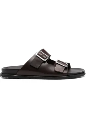 Scarosso Leather buckle sandals