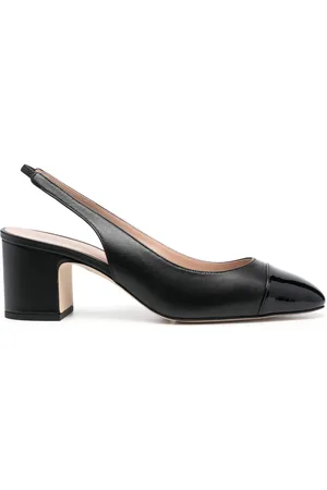 Scarosso 65mm leather slingback pumps