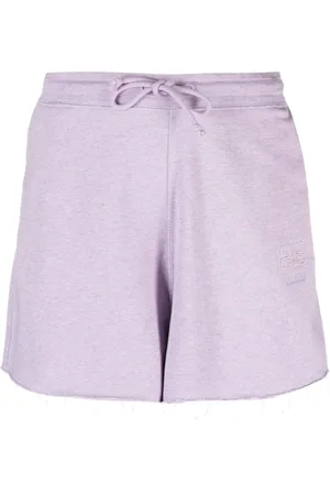 Ganni Drawstring-waist organic-cotton shorts