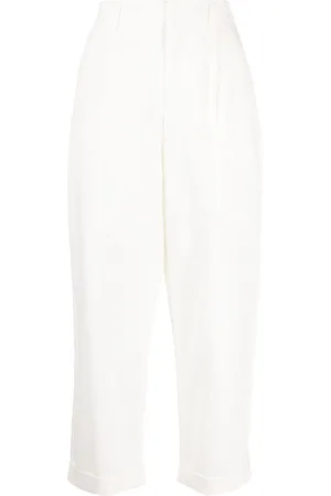 Izzue Elasticated-waist cropped trousers