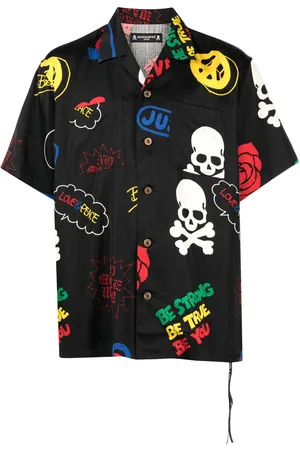 MASTERMIND JAPAN Logo-print short-sleeve shirt