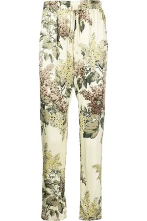 MOUTY Floral-print drawstring track pants