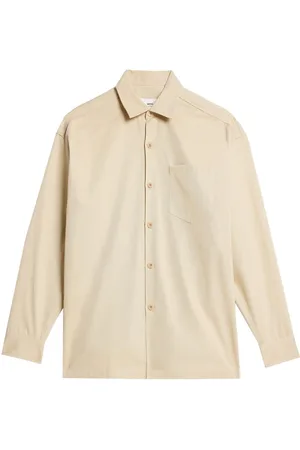 Ami Logo-print button-front shirt