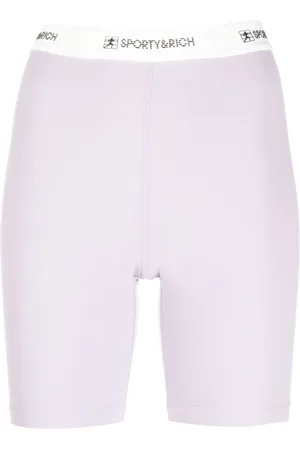 Sporty & Rich Logo-waistband shorts