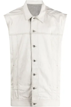 Rick Owens Sleeveless cotton denim vest