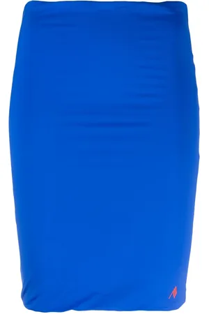The Attico Raised-logo pencil skirt