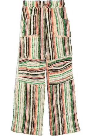 Vitelli Stripe-print cotton-blend trousers