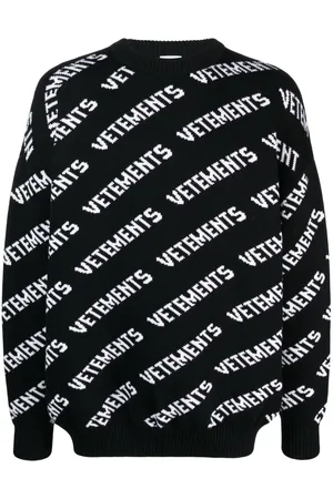 Vetements Intarsia-knit merino jumper