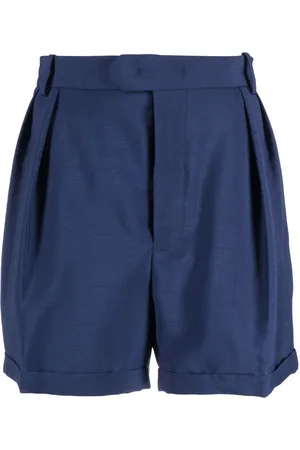 Bally Pleated mohair-wool blend shorts