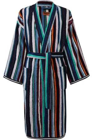 Missoni Stripe-pattern cotton bathrobe