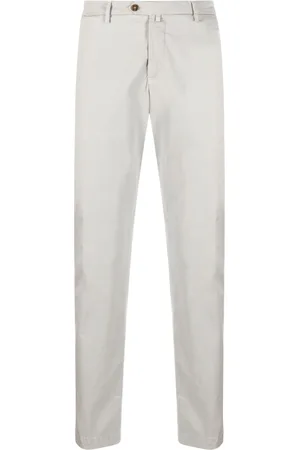BRIGLIA Slim-fit cotton chinos