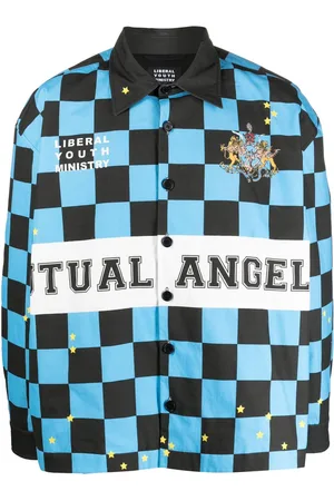 Liberal Youth Ministry Check-print long-sleeve shirt