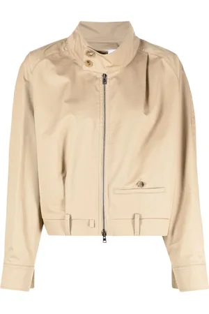 GOEN.J Trouser-motif bomber jacket
