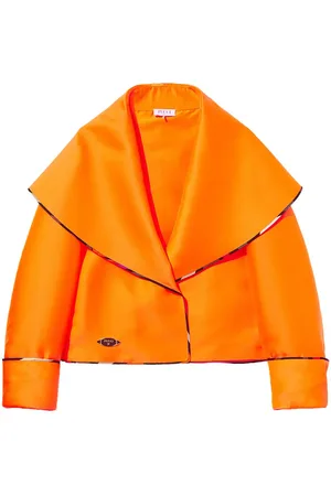Puccini Logo-plaque wide-collar jacket