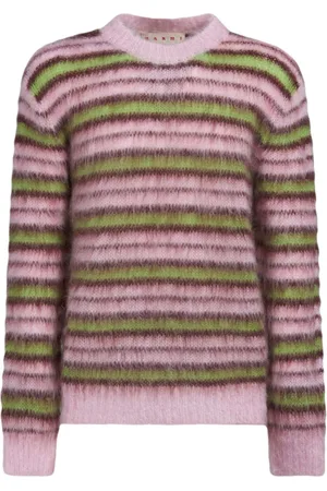 Marni Striped mohair-blend jumper