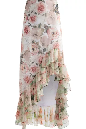 ALICE+OLIVIA Ženy S potiskem - Braylee floral-print skirt