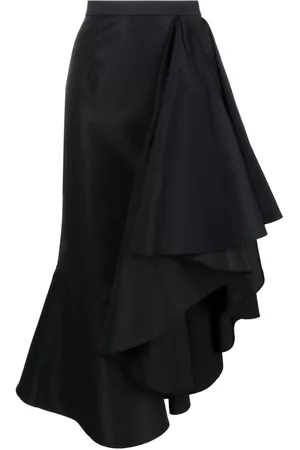 Alexander McQueen Ženy Asymetrické - Asymmetric high-waisted skirt