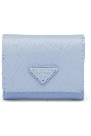 Prada Triangle-logo Saffiano leather wallet