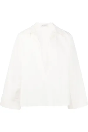 Saint Laurent V-neck linen shirt