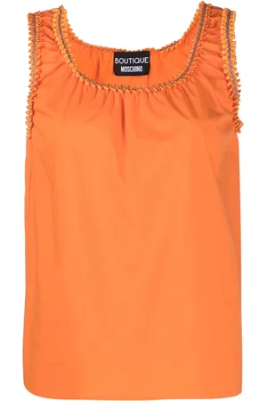 Moschino Embellished-trim tank top