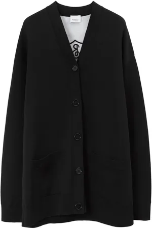 Burberry Logo-intarsia V-neck cardigan