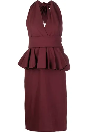 Essentiel Antwerp Dorever peplum midi dress
