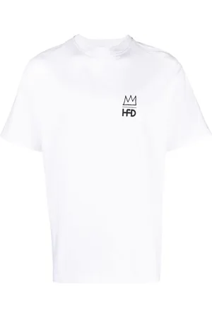 Honey Fucking Dijon X Basquiat logo-print cotton T-shirt