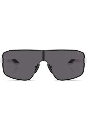 Prada Logo-print oversize-frame sunglasses