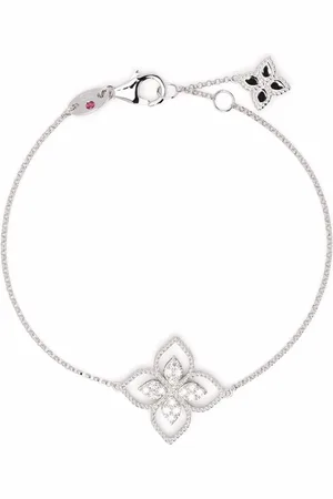 Roberto Coin 18kt white gold Princess Flower Dubai diamond bracelet