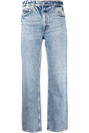 RAG&BONE Crystal-embellished straight-leg jeans