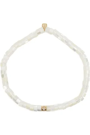 Sydney Evan 14kt yellow gold pearl and diamond bracelet