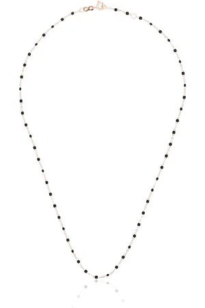 GIGI CLOZEAU 18kt rose gold beaded necklace