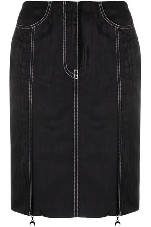 Marine Serre Crescent-moon pendant skirt