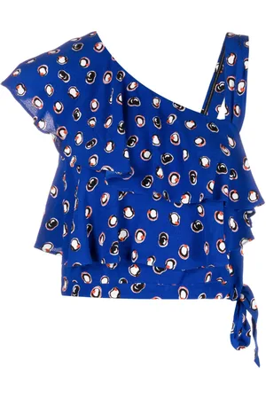 Diane von Furstenberg Abstract-print crop top